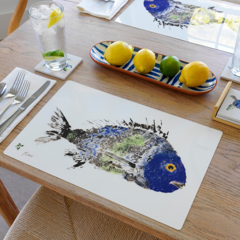 Bluegreen Scup Placemat | Coastal